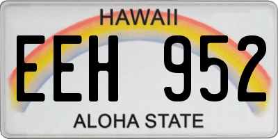 HI license plate EEH952