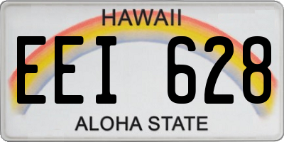 HI license plate EEI628
