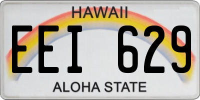 HI license plate EEI629