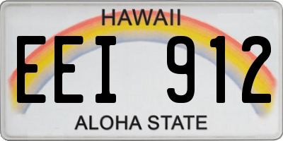 HI license plate EEI912