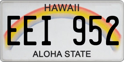 HI license plate EEI952