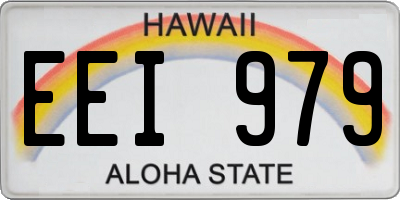 HI license plate EEI979