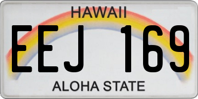 HI license plate EEJ169
