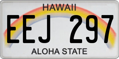 HI license plate EEJ297