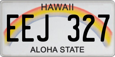 HI license plate EEJ327