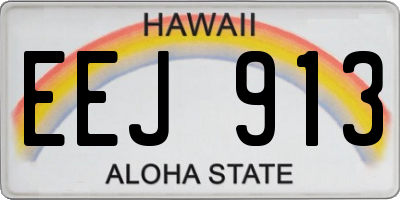 HI license plate EEJ913