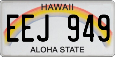 HI license plate EEJ949