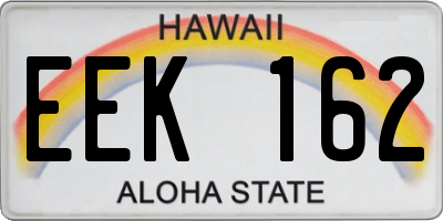 HI license plate EEK162