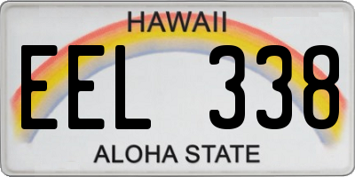 HI license plate EEL338