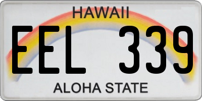 HI license plate EEL339