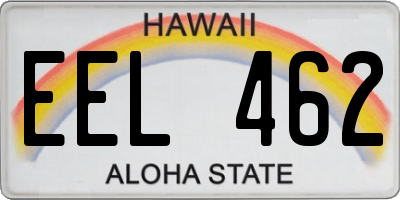 HI license plate EEL462