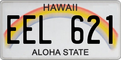 HI license plate EEL621
