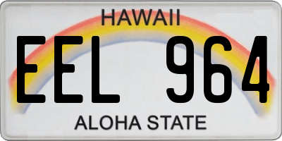 HI license plate EEL964