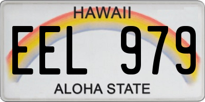 HI license plate EEL979