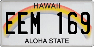 HI license plate EEM169