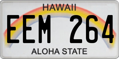 HI license plate EEM264