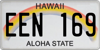 HI license plate EEN169