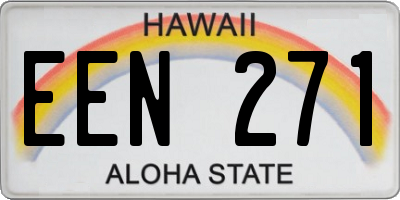 HI license plate EEN271