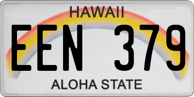 HI license plate EEN379