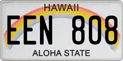 HI license plate EEN808