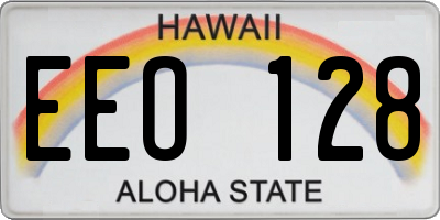 HI license plate EEO128