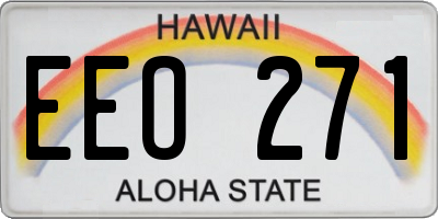 HI license plate EEO271