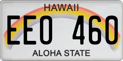 HI license plate EEO460