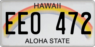 HI license plate EEO472