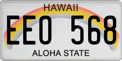 HI license plate EEO568