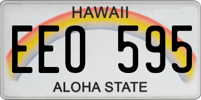 HI license plate EEO595