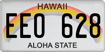 HI license plate EEO628