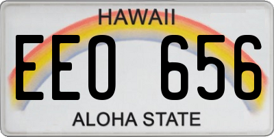 HI license plate EEO656