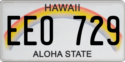 HI license plate EEO729