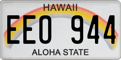 HI license plate EEO944