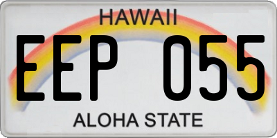 HI license plate EEP055