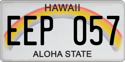 HI license plate EEP057