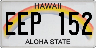 HI license plate EEP152