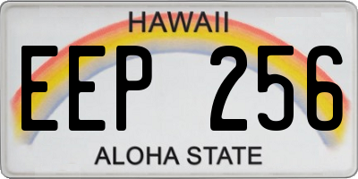 HI license plate EEP256