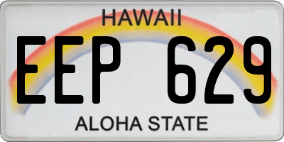 HI license plate EEP629