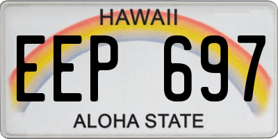 HI license plate EEP697