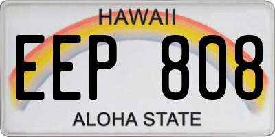 HI license plate EEP808