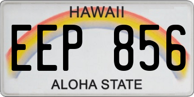 HI license plate EEP856