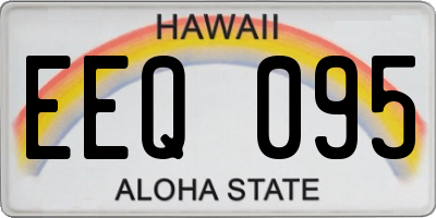 HI license plate EEQ095