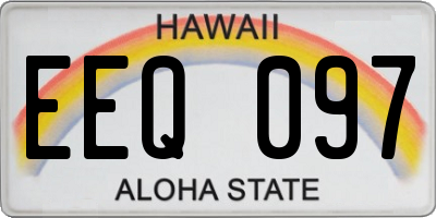 HI license plate EEQ097