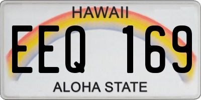 HI license plate EEQ169