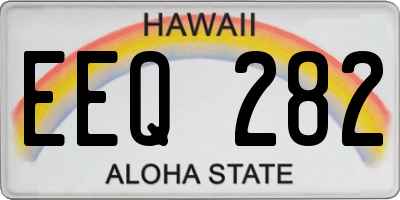 HI license plate EEQ282