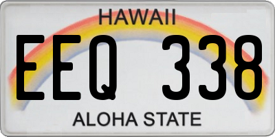 HI license plate EEQ338