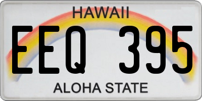HI license plate EEQ395
