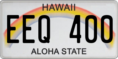 HI license plate EEQ400