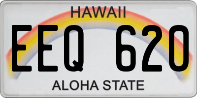 HI license plate EEQ620